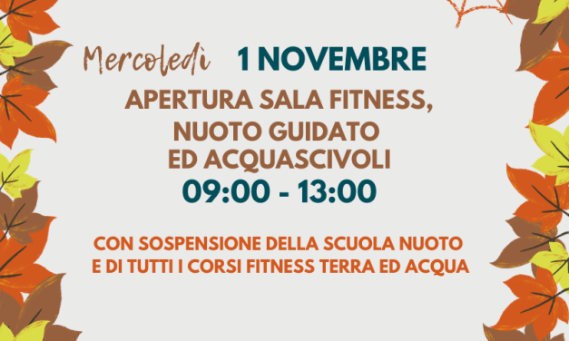 ORARI FESTIVITA’