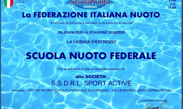 Sport Active Cormano Scuola Nuoto Federale 2024-25