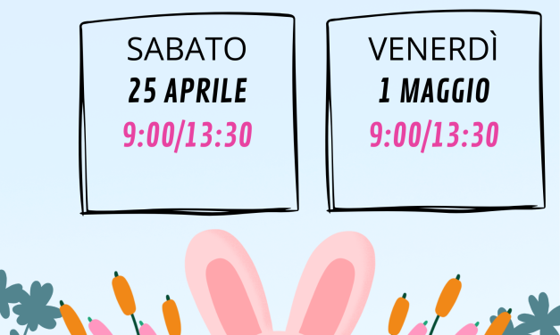 Apertura Festività Pasquali