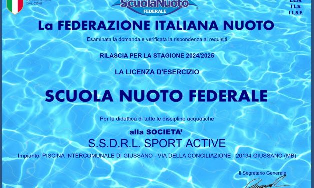 Sport Active Giussano Scuola Nuoto Federale 2024/25