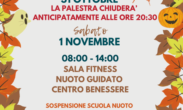 Variazione Orari Halloween 2025